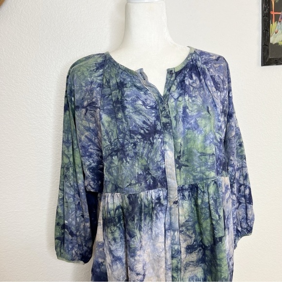 Cabi Woodstock Tie-dye Print Top M - Picture 3 of 11